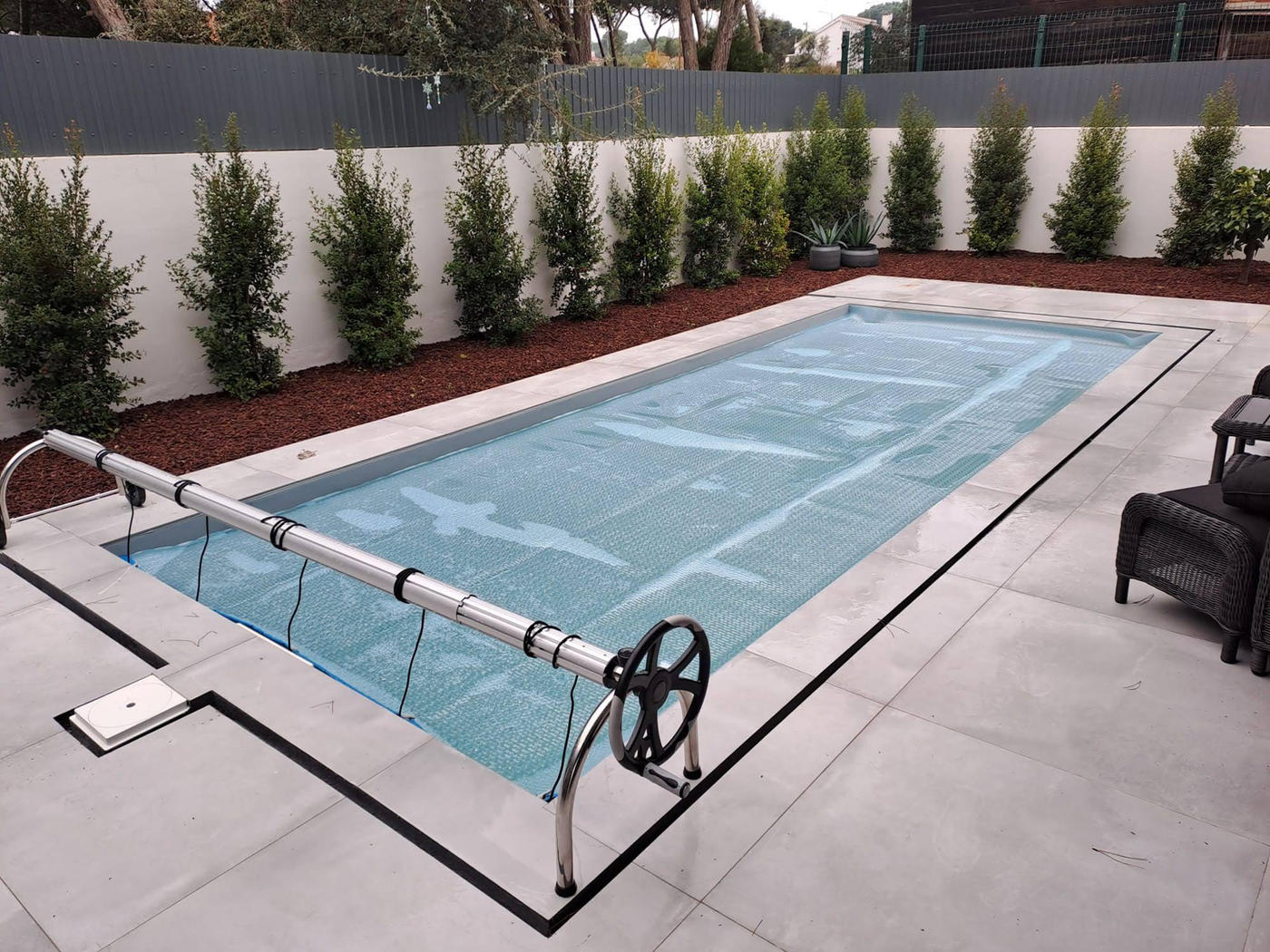 Cobertura de piscina instalada pela CPLM