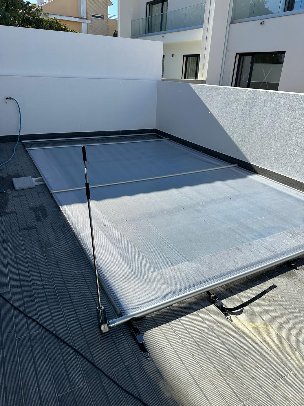 Cobertura de piscina instalada pela CPLM